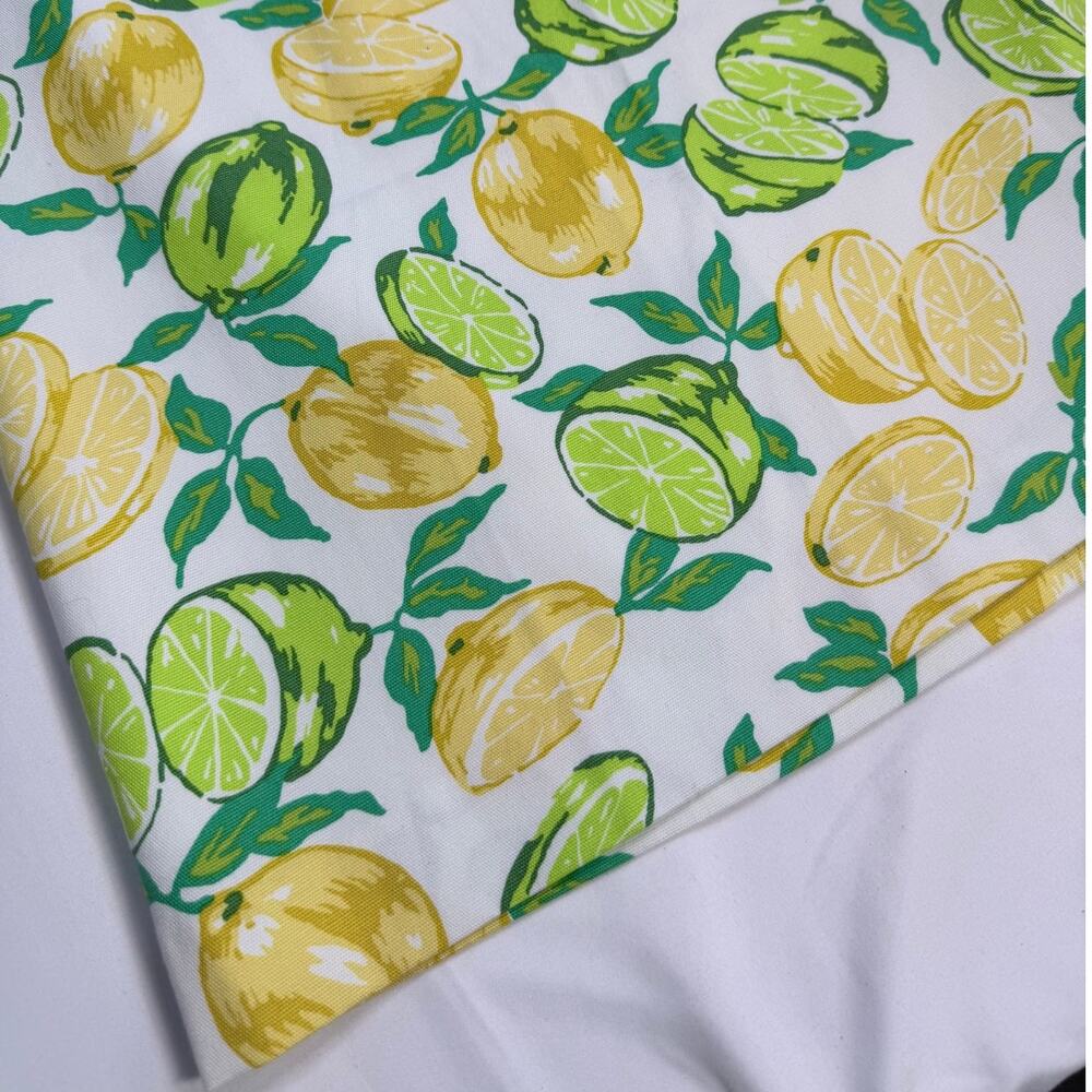 Talbots Lemon Lime Print A-Line Skirt Womens 6 NWT Cotton Stretch Summer Coastal - Picture 5 of 11
